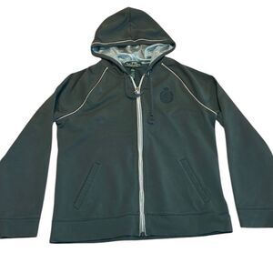 Lauren Ralph Lauren Sport Zip Hoodie, Vintage, Grey, pink, Large